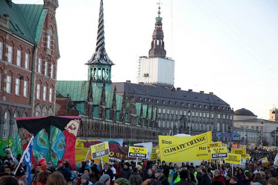 Marcha do dia 12 em Copenhague, via Greenpeace internacional
