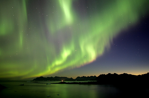 Aurora Boreal na Groenlândia