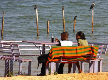 Vista do Lago Vitoria em Uganda. Foto de neiljs/Flickr