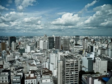 Vista do Copan, no centro de São Paulo (Foto de Felipe Borges via Flickr)
