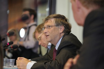 Bill Gates representa sua fundaçào em encontro de ministros da Saúde para discutir as erradicação da poliomielite no ano passado. Crédito: United States Mission Geneva/ Flickr