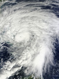 Quase-furacão Sandy em imagem da Nasa/Flickr