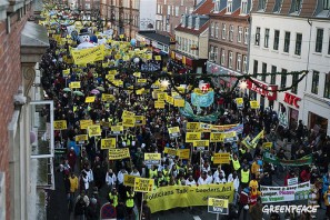 Protestos em Copenhague -- Foto do Greenpeace