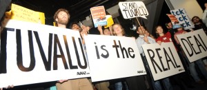 "Tuvalu é o real acordo" -- foto de www.iisd.ca