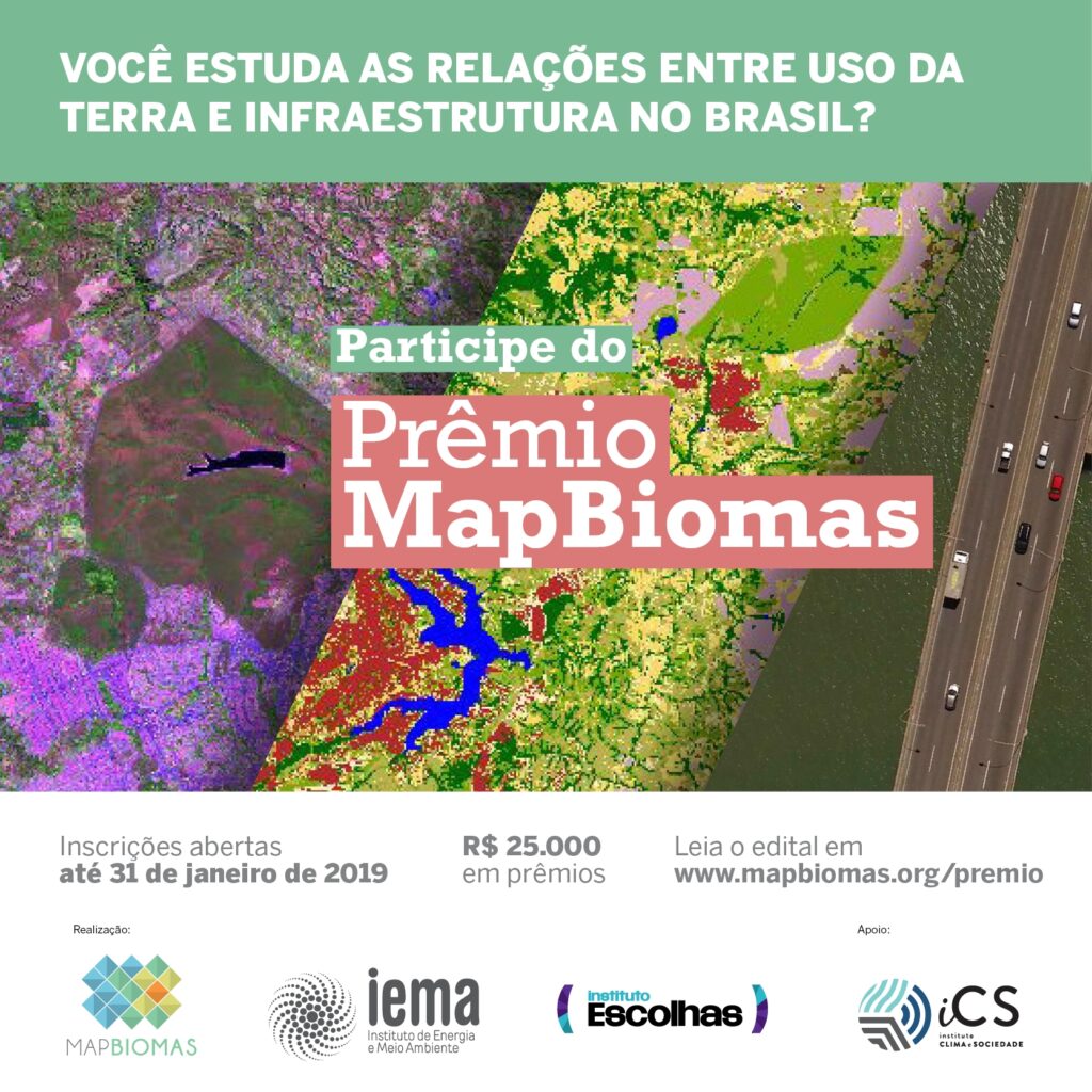 MapBiomas premia estudos sobre infraestrutura e uso do solo